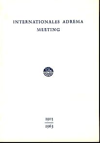 Menükarte Internationales Adrema Meeting 1913/1963. Gemeinsames Mittagessen am 25. April 1963 im ...