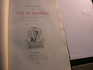 Une nuit de Cleopatre, par Theophile Gautier, illustree de vingt-et-une, composition par Paul Avr...