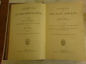 Geschichte des Volkes Israel, 1. Band : Palästina in der Urzeit. Das Werden des, Volkes. Quellenk...