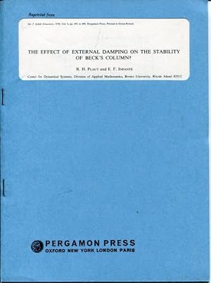 Bild des Verk�ufers f�r The Effect of External Damping on the Stability of Beck s Column. zum Verkauf von Antiquariat am Flughafen