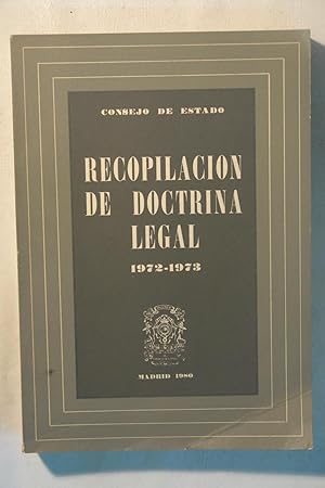 Imagen del vendedor de Recopilaci�n de doctrina legal 1972-1973 a la venta por NOMBELA LIBROS USADOS