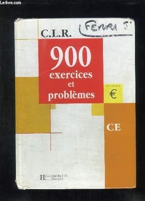 Image du vendeur pour CLR. 900 EXERCICES ET PROBLEMES CE. mis en vente par Le-Livre