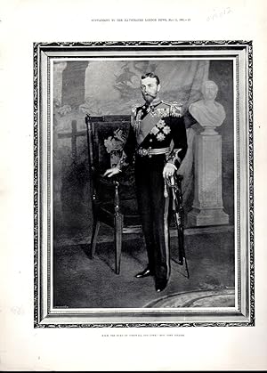 Bild des Verk�ufers f�r ENGRAVING: "H.R.H. The Duke of Cornwall and York". . engraving from The Illustrated London News Supplement, May 11, 1901 zum Verkauf von Dorley House Books, Inc.