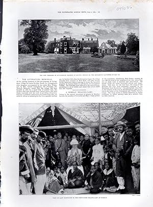 Seller image for PRINT: "A Bombay (India) Health-camp ".story & photoengraving from The Illustrated London News, June 1, 1901 for sale by Dorley House Books, Inc.