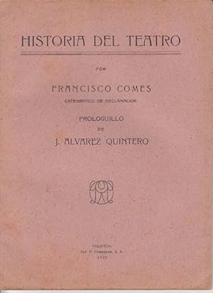 Seller image for HISTORIA DEL TEATRO for sale by Librera Races