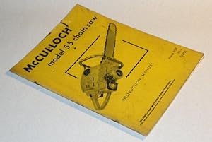 Seller image for McCulloch model 55 Chain Saw Instruction Manual for sale by Pacific Rim Used Books  LLC
