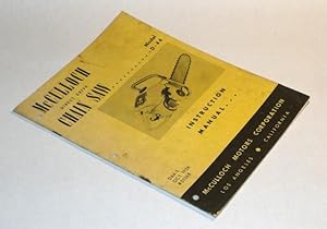 Seller image for McCulloch model D - 44 Chain Saw Instruction Manual for sale by Pacific Rim Used Books  LLC