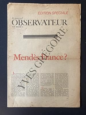 LE NOUVEL OBSERVATEUR-N°185-30 MAI 1968-EDITION SPECIALE-MENDES FRANCE?