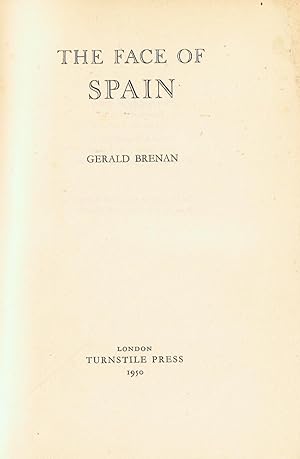 Seller image for THE FACE OF SPAIN for sale by Librera Torren de Rueda