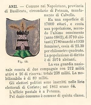 Seller image for Comune di Anzi for sale by Libri Antichi e Rari di A. Castiglioni
