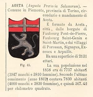 Seller image for Comune di Aosta for sale by Libri Antichi e Rari di A. Castiglioni