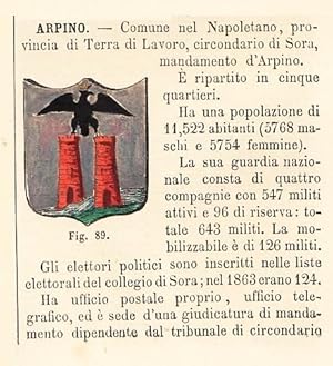Seller image for Comune di Arpino for sale by Libri Antichi e Rari di A. Castiglioni