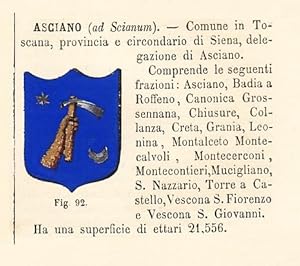 Seller image for Comune di Asciano for sale by Libri Antichi e Rari di A. Castiglioni