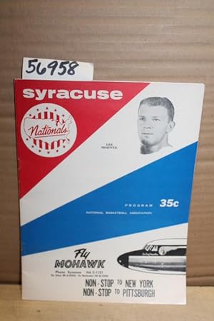 Seller image for Syracuse Nationals Program National Basketball Association NBA for sale by Princeton Antiques Bookshop