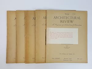 Bild des Verkufers fr The Architectural Review, a Magazine of Architecture & Decoration, January to June 1941, Vol. LXXXIX. [in 5 issues] zum Verkauf von Keoghs Books
