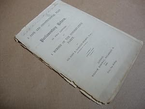 Image du vendeur pour A Safe and Constitutional Plan of Parliamentary Reform. In Two Letters. To a Member of the Conservative Party mis en vente par Keoghs Books