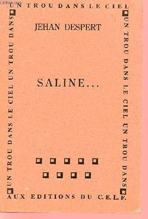 Bild des Verkufers fr SALINE. zum Verkauf von Le-Livre