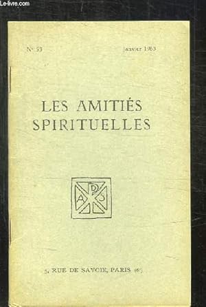 Seller image for BULLETIN DES AMITIES SPIRITUELLES N 53 JANVIER 1963. SOMMAIRE: LES SIGNATURES PAR MAX CARMIS, SUR LA MORT PAR MARCEL RENEBON, DE QUI SOMMES NOUS LES FILS PAR EMERY L. for sale by Le-Livre