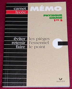 Seller image for MEMO Physique Chimie 1re S for sale by LE BOUQUINISTE