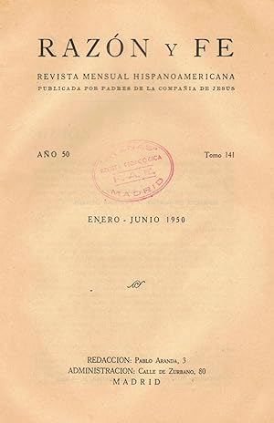 Imagen del vendedor de RAZN Y FE. Ao 50 N 624. Enero-junio 1950 a la venta por Librera Torren de Rueda