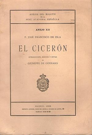 Imagen del vendedor de CICERON, EL a la venta por Libreria Bibliomania