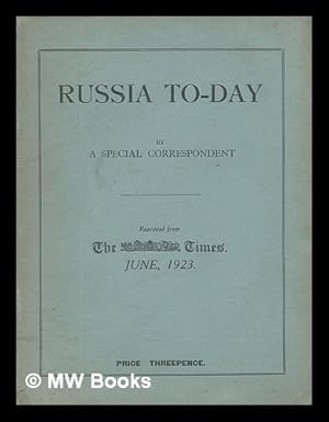 Seller image for Russia to-day / by a special correspondent for sale by MW Books Ltd.