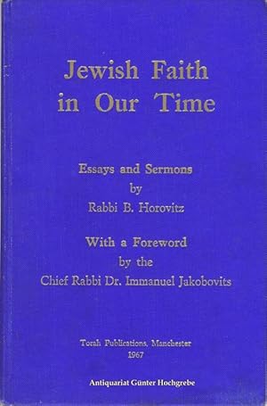 Jewish Faith in Our Time. Essays and Sermons.