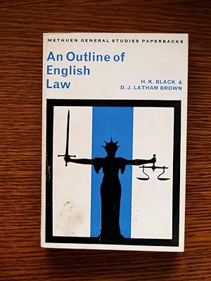 Bild des Verkufers fr An Outline of English Law zum Verkauf von Terry Blowfield