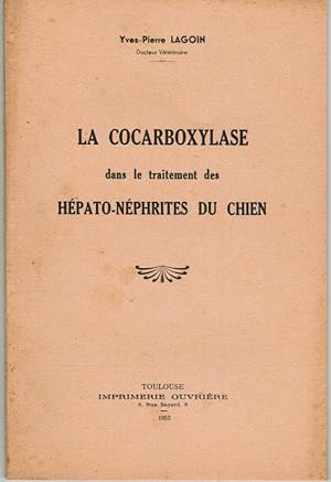 LA COCARBOXYLASE DANS LE TRAITEMENT DES HEPATO-NEPHRITES DU CHIEN