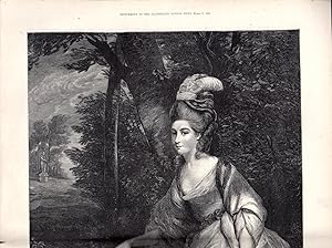 Immagine del venditore per ENGRAVING: "The Duchess of Devonshire " .double page engraving from The Illustrated London News Supplement, March 3, 1894 venduto da Dorley House Books, Inc.