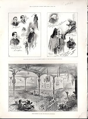 Seller image for ENGRAVING: "Lord Rosebery at the Corn Exchange, Edinburgh.".engraving from The Illustrated London News, April 7, 1894 for sale by Dorley House Books, Inc.