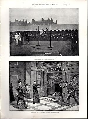 Seller image for ENGRAVING: "Anarchists in Paris: The Bomb Explosion at the Madeleine.".engraving from The Illustrated London News, April 7, 1894 for sale by Dorley House Books, Inc.
