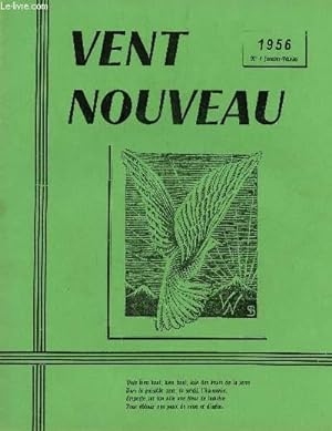Bild des Verkufers fr VENT NOUVEAU - REVUE DES ECRIVAINS ET DES ARTISTES DE L'ENSEIGNEMENT - N1 - JANVIER-FEVRIER 1956. zum Verkauf von Le-Livre