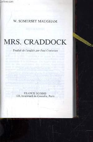 Seller image for MRS. CRADDOCK. for sale by Le-Livre