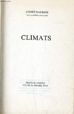 Image du vendeur pour CLIMATS. mis en vente par Le-Livre