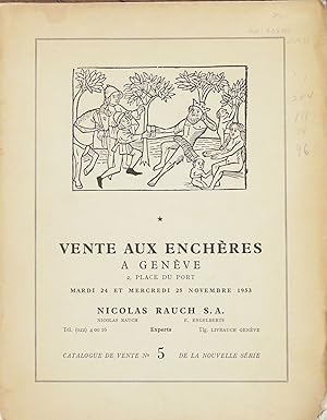 Vente aux Encheres a Geneve: Manuscrits Enlumines, Incunables - Livres Espagnols, Beaux Livres du...