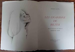 Seller image for Les Chansons de Bilitis. for sale by Librairie de l'Avenue - Henri  Veyrier