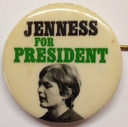 Imagen del vendedor de Jenness for President [pinback button] a la venta por Bolerium Books Inc.