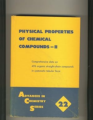 Bild des Verkufers fr Physical Properties of Chemical Compounds Part 2 zum Verkauf von Richard Lemay