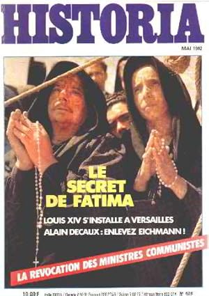 Revue historia n° 426 / le secret de fatima