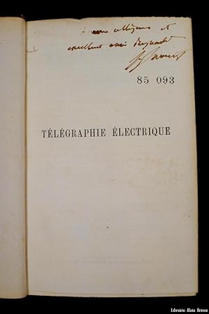 Bild des Verkufers fr Tlgraphie lectrique zum Verkauf von Librairie Alain Brieux