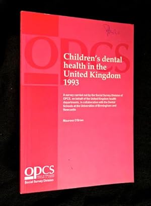 Childrens Dental Health in the United Kingdom 1993.