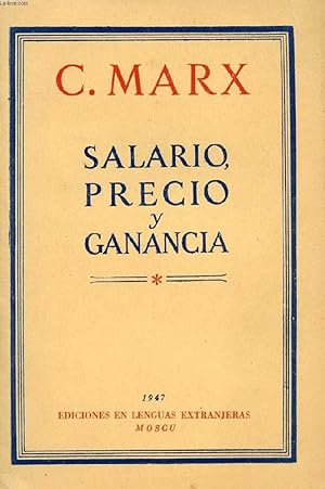 Imagen del vendedor de SALARIO, PRECIO Y GANANCIA a la venta por Le-Livre