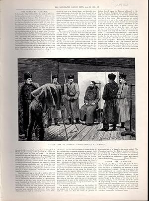 Image du vendeur pour ENGRAVING: "Prison Life in Siberia: Photographing a Criminal".engravings from The Illustrated London News, April 28, 1894 mis en vente par Dorley House Books, Inc.