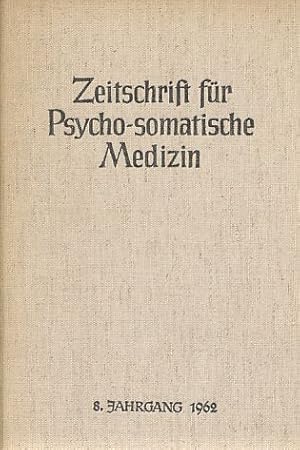 Bild des Verkufers fr Zeitschrift fr Psycho-somatische Medizin. 8.Jg., 1962, 4 Hefte. zum Verkauf von Fundus-Online GbR Borkert Schwarz Zerfa
