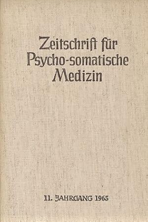 Bild des Verkufers fr Zeitschrift fr Psycho-somatische Medizin. 11. Jg., 1965, 4 Hefte. zum Verkauf von Fundus-Online GbR Borkert Schwarz Zerfa