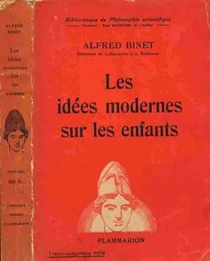 Imagen del vendedor de Les Ides Modernes sur les Enfants a la venta por Librairie L'Ancien Livre