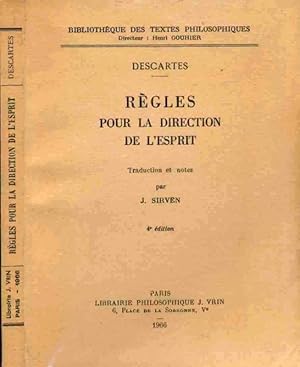 Image du vendeur pour Rgles pour la Direction de l'Esprit mis en vente par Librairie L'Ancien Livre