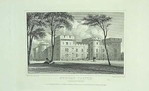 Original Antique Engraving Illustrating Enmore Castle in Somersetshire, The Seat of The Right Hon...