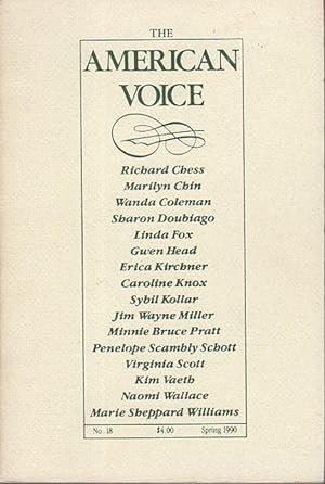 Seller image for THE AMERICAN VOICE, NO. 18, Spring 1990. for sale by Bookfever, IOBA  (Volk & Iiams)